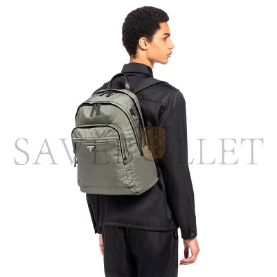PRADA RE-NYLON AND SAFFIANO LEATHER BACKPACK 2VZ048 (43.5*31*20cm) 